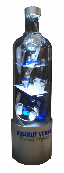 6 Foot Absolut Bottle Display